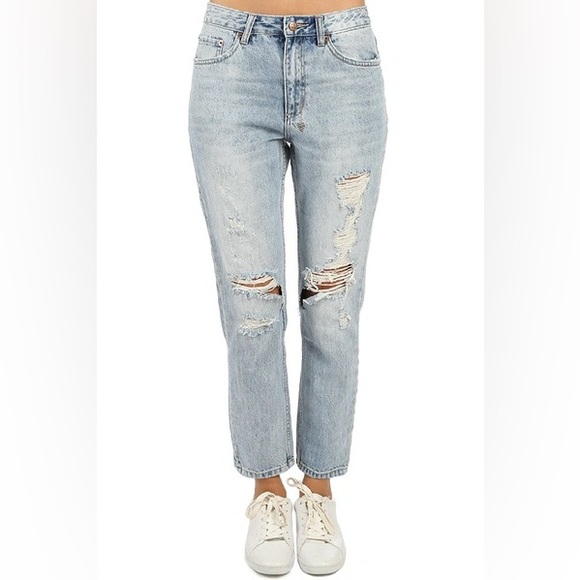Ksubi Jeans Ksubi The Slim Pin Tru Blue Ripped Jeans Poshmark